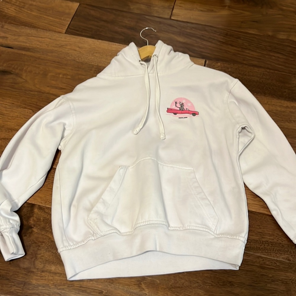 White Reckless hoodie